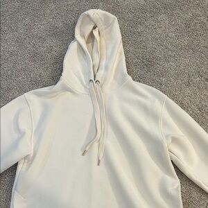 Women's Cream Hooded Sweatshirt Hoodie
